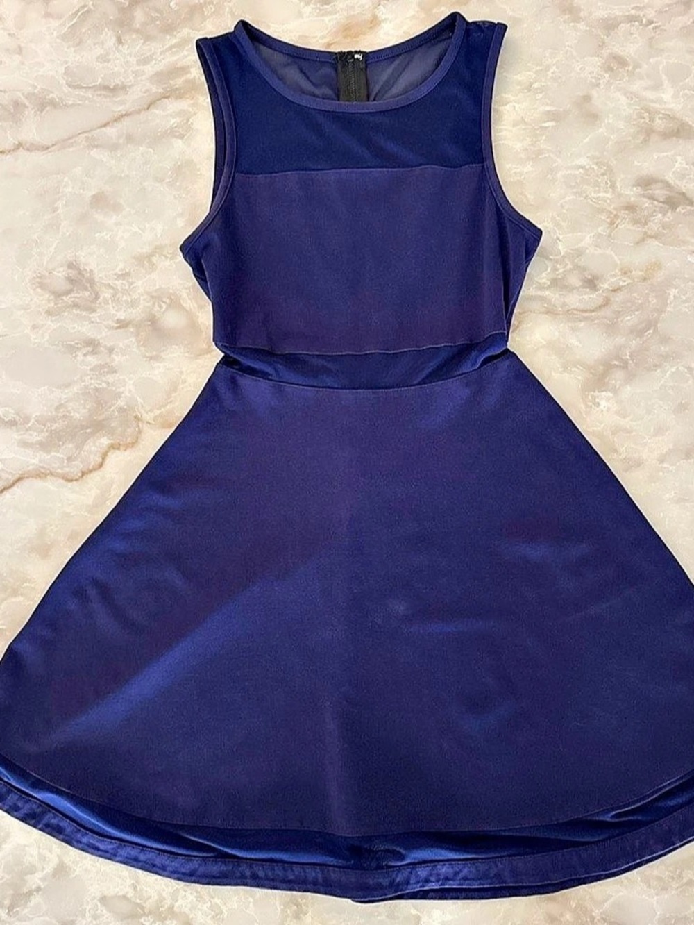 Express Sleeveless Mini Dress in Blue Size XS Like New